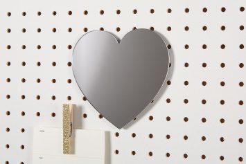 Heart shaped mirror