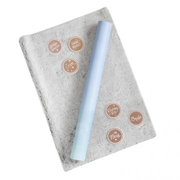 Bundle of 3 Items: Blue Pastel Wallpaper Starter Pack, Faux Fur Carpet & 6 Locker Door Message Magnets (15% reduction as a Bundle)