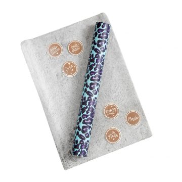 Bundle of 3 Items: Blue Leopard Wallpaper Starter Pack, Faux Fur Carpet & 6 Locker door Message Magnets (21% reduction as a Bundle)
